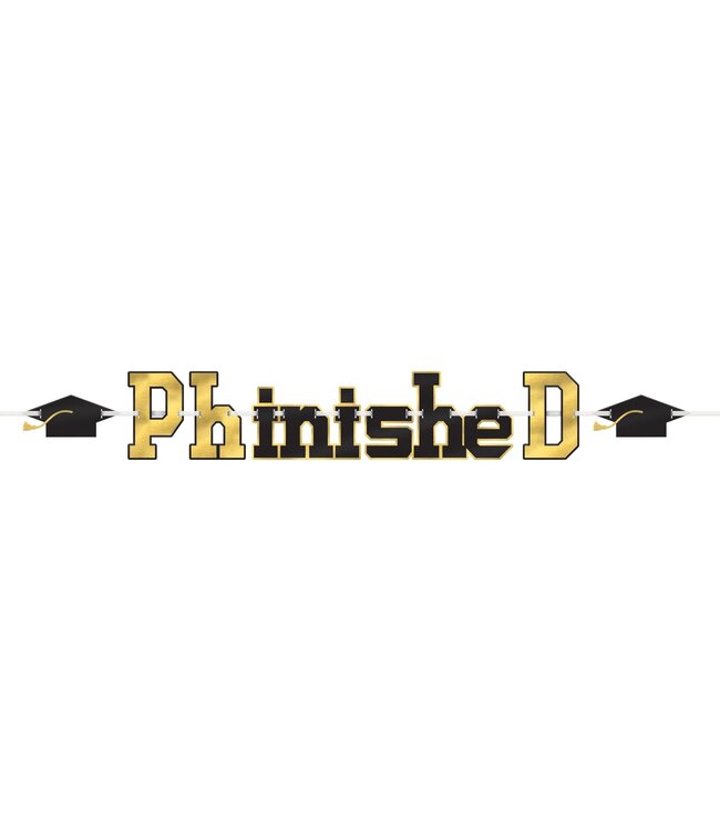Amscan PhD Graduation Banner
