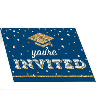 Creative Converting Glittering Grad Invitations