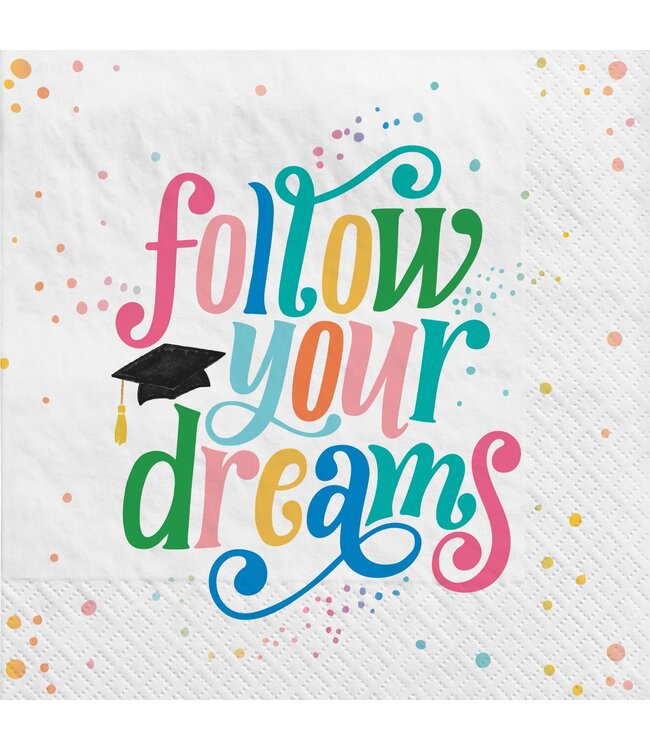 Follow Your Dreams Lunch Napkins - 40ct