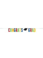 Creative Converting Colorful Grad Letter Banner