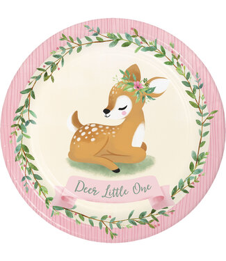 Creative Converting Deer Little One Lunch Plates - 8ct