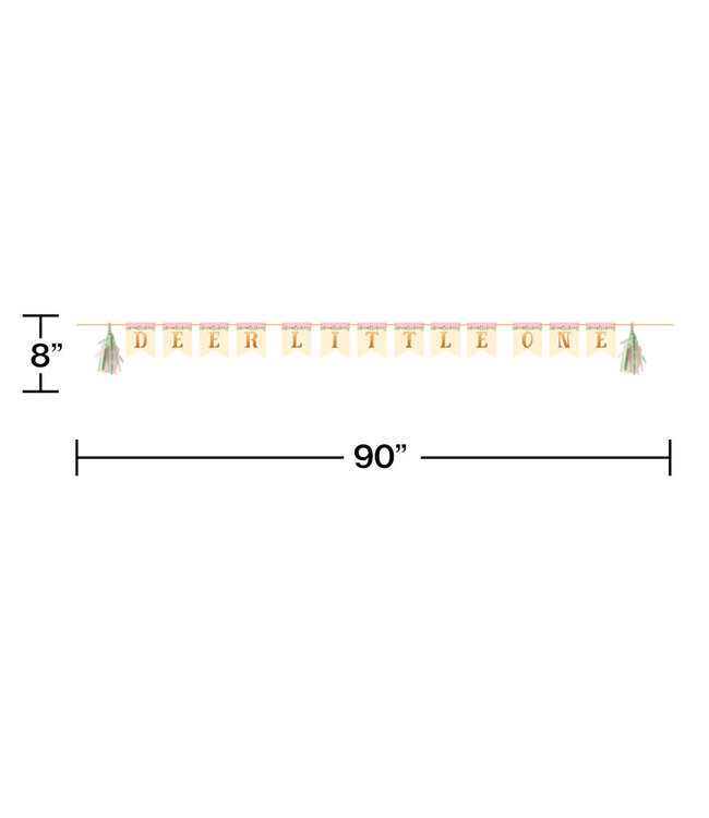 Creative Converting Deer Little One Banner