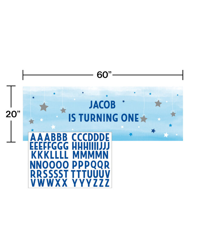 Creative Converting One Little Star Boy Giant Party Banner