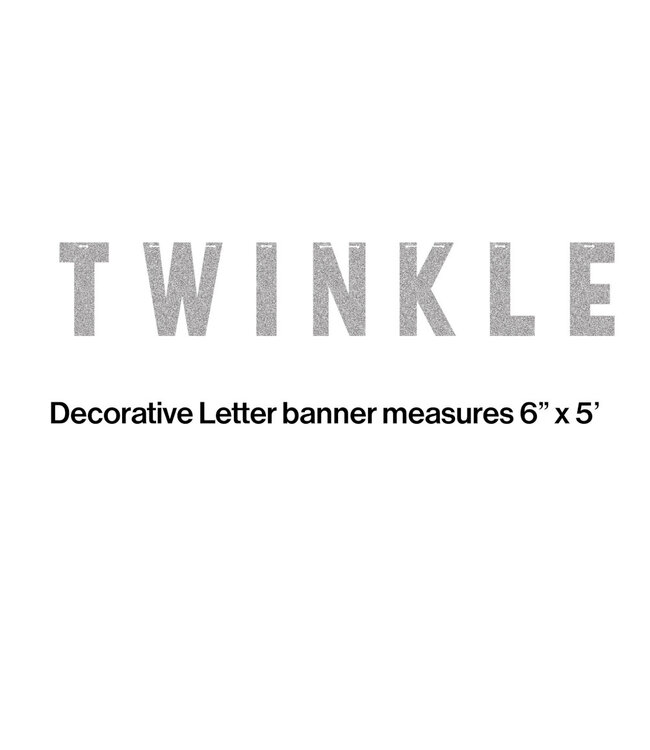 Creative Converting One Little Star Letter Banner w/Glitter