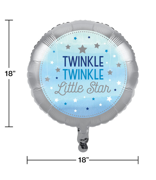 Creative Converting One Little Star Boy Foil Balloon