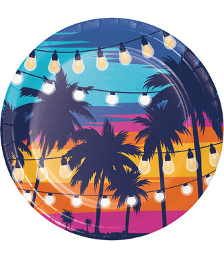 Sunset Sky Lunch Plates - 8ct