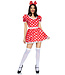 LEG AVENUE Red Polka Dot Dress - Women's