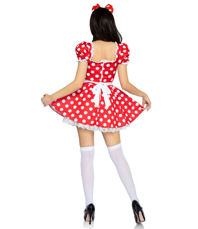 LEG AVENUE Red Polka Dot Dress - Women's