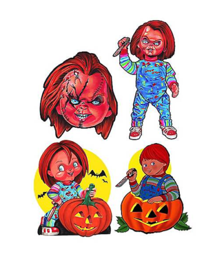 TRICK OR TREAT Chucky Child's Play 2 Cutouts - 4ct