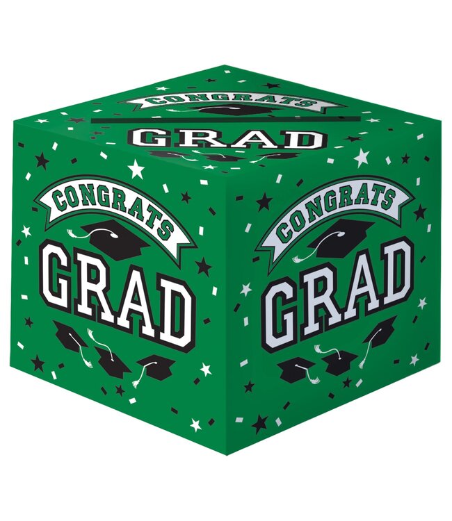 AMSCAN Grad Cardholder Box - Green