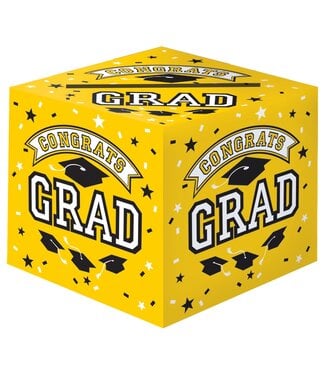 AMSCAN Grad Cardholder Box - Yellow
