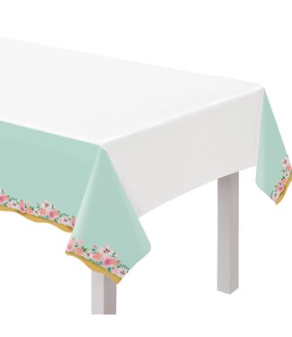 Mint To Be Plastic Table Cover