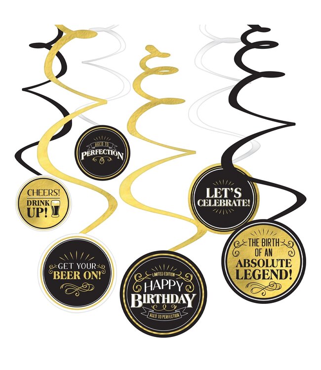 Better with Age Birthday Spiral Decoration Value Pack