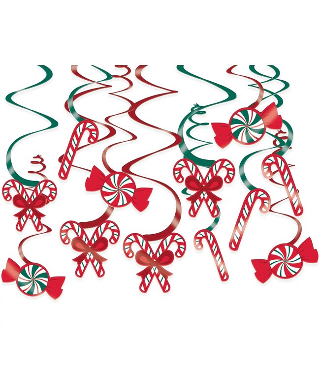 Amscan Candy Cane Value Pack Swirls