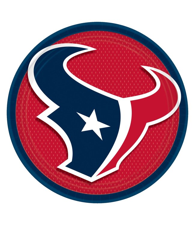 Amscan Houston Texans 9" Round Plates