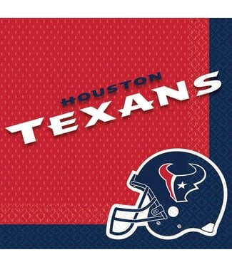 Amscan Houston Texans Lunch Napkins - 16 Count
