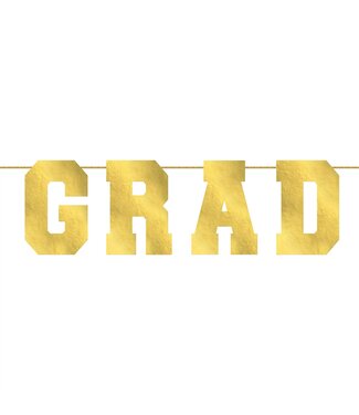 AMSCAN Grad Oversized Collegiate Letter Banner