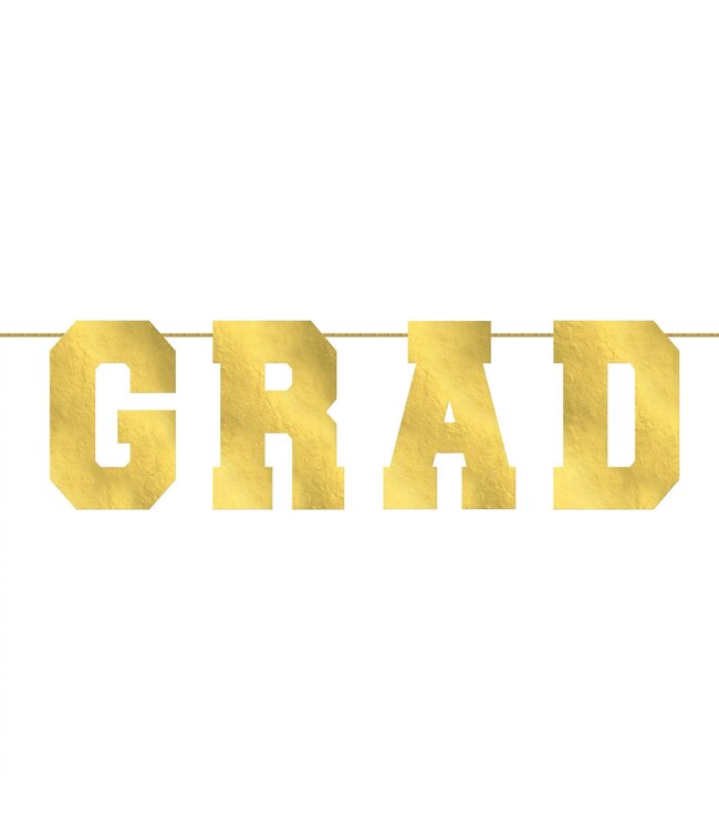 AMSCAN Grad Oversized Collegiate Letter Banner