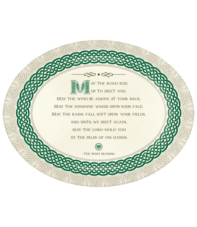 Amscan Irish Blessing Melamine Oval Platter