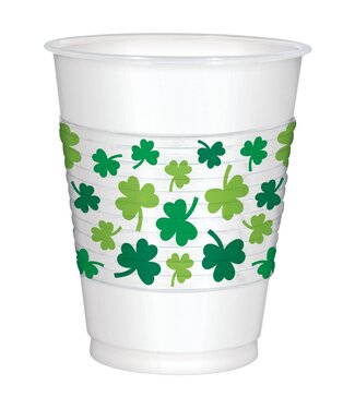 AMSCAN St. Patrick's Day Plastic Cups, 16 oz.