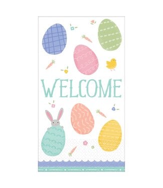 AMSCAN Pretty Pastels Easter Guest Towels
