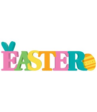 AMSCAN Easter Standing Word Sign
