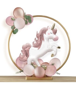 AMSCAN Balloon Gold Ring Centerpiece