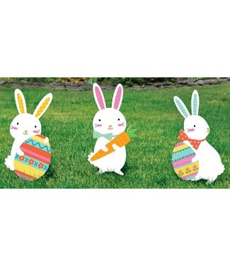 AMSCAN Easter Bunny Yard Signs