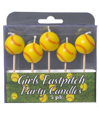 HAVERCAMP PRODUCTS Girl’s Fastpitch – Softball Candles - 5ct