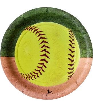 HAVERCAMP PRODUCTS Girl’s Fastpitch – Plates Round 7″ 8-pack