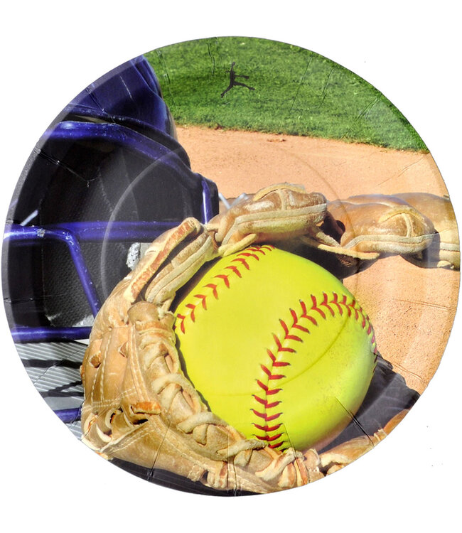 HAVERCAMP PRODUCTS Girl’s Fastpitch – Plates Round 9″ 8-pack