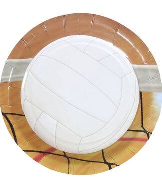 HAVERCAMP PRODUCTS Volleyball – Plates Round 7″ 8-pack