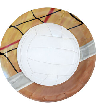 HAVERCAMP PRODUCTS Volleyball – Plates Round 9″ 8-pack