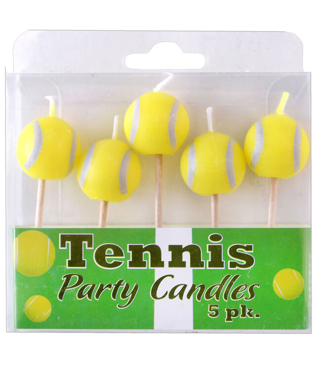 HAVERCAMP PRODUCTS Tennis – Candles Tennis Ball-Shaped 5-pack