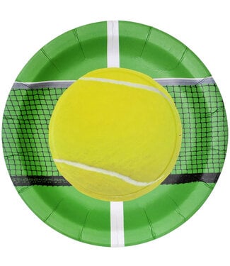 Tennis – Plates Round 9″ - 8-pack
