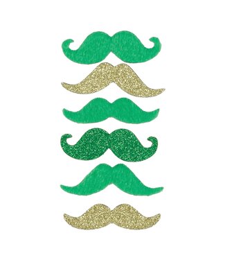 AMSCAN St. Patrick's Day Moustaches - 6ct