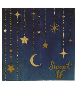 HAVERCAMP PRODUCTS Sweet 16 – Luncheon Napkin “Sweet 16” 16-pack