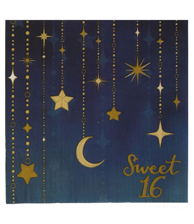 HAVERCAMP PRODUCTS Sweet 16 – Luncheon Napkin “Sweet 16” 16-pack