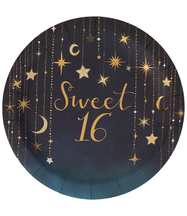 HAVERCAMP PRODUCTS Sweet 16 – Plates Round 9″ “Sweet 16” 8-pack