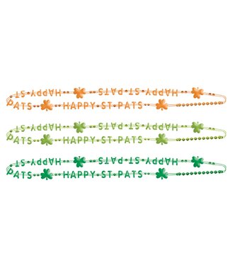 AMSCAN St. Patrick's Day Word Bead Necklaces - 6ct