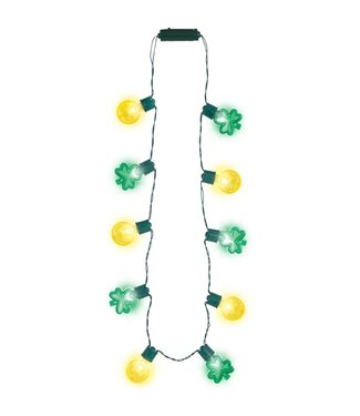 Amscan Shamrock & Coin Light Up Jumbo Necklace