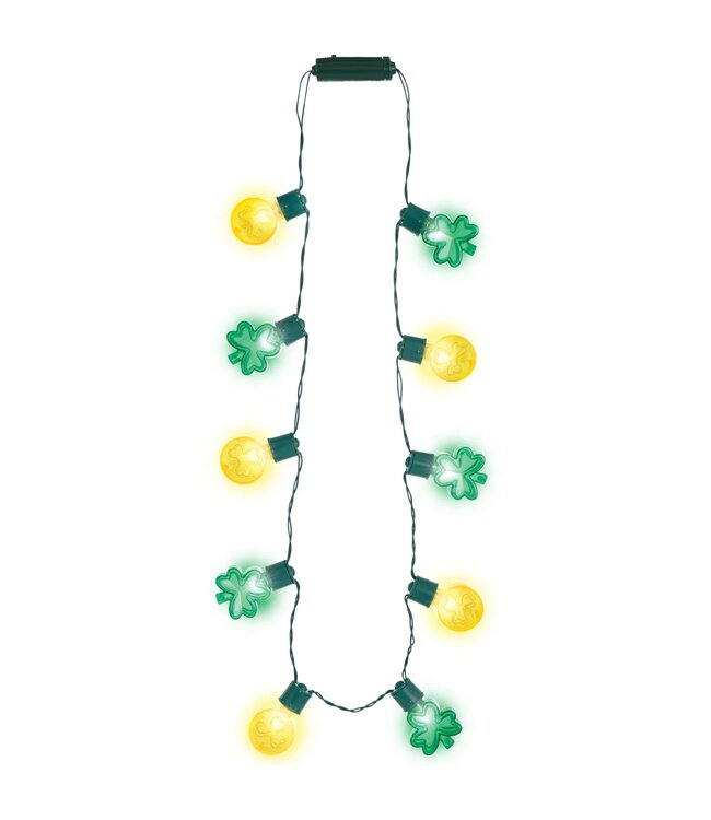 Amscan Shamrock & Coin Light Up Jumbo Necklace
