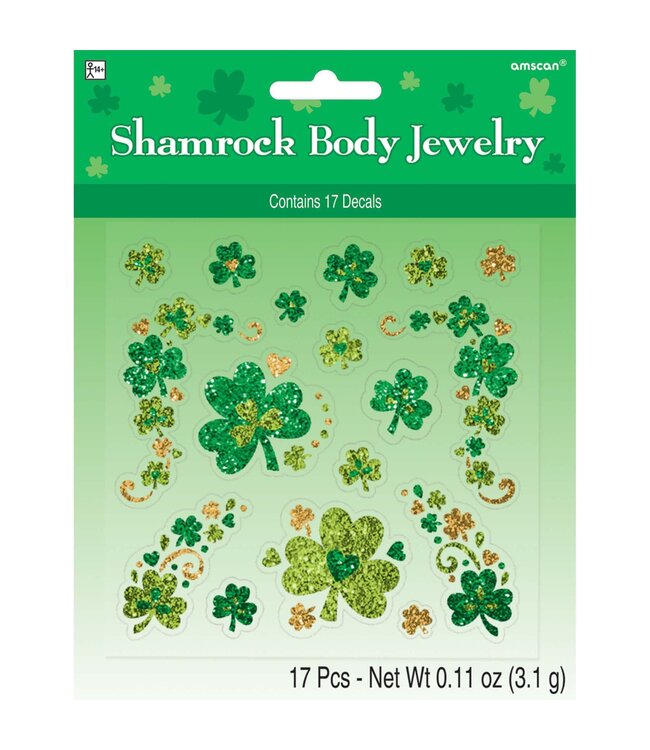 Amscan Shamrock Glitter Body Jewelry