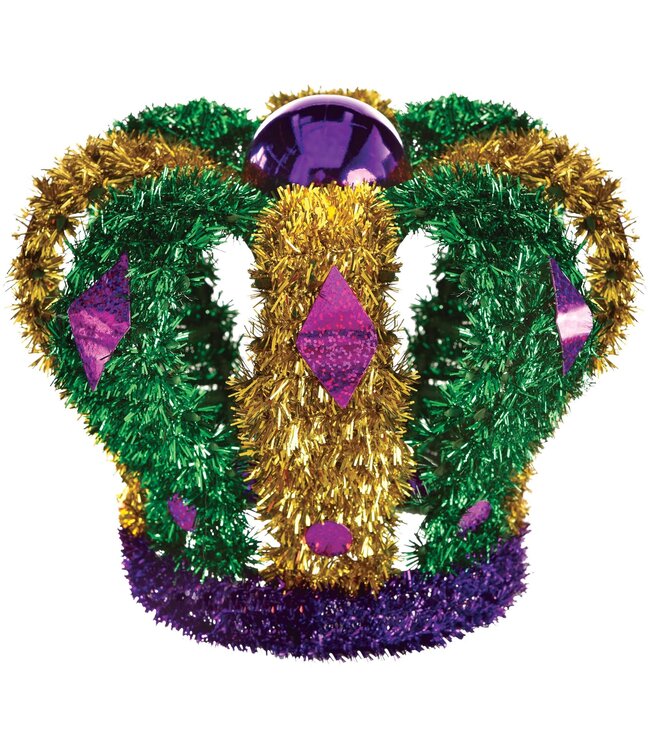 Mardi Gras 3D Tinsel Crown