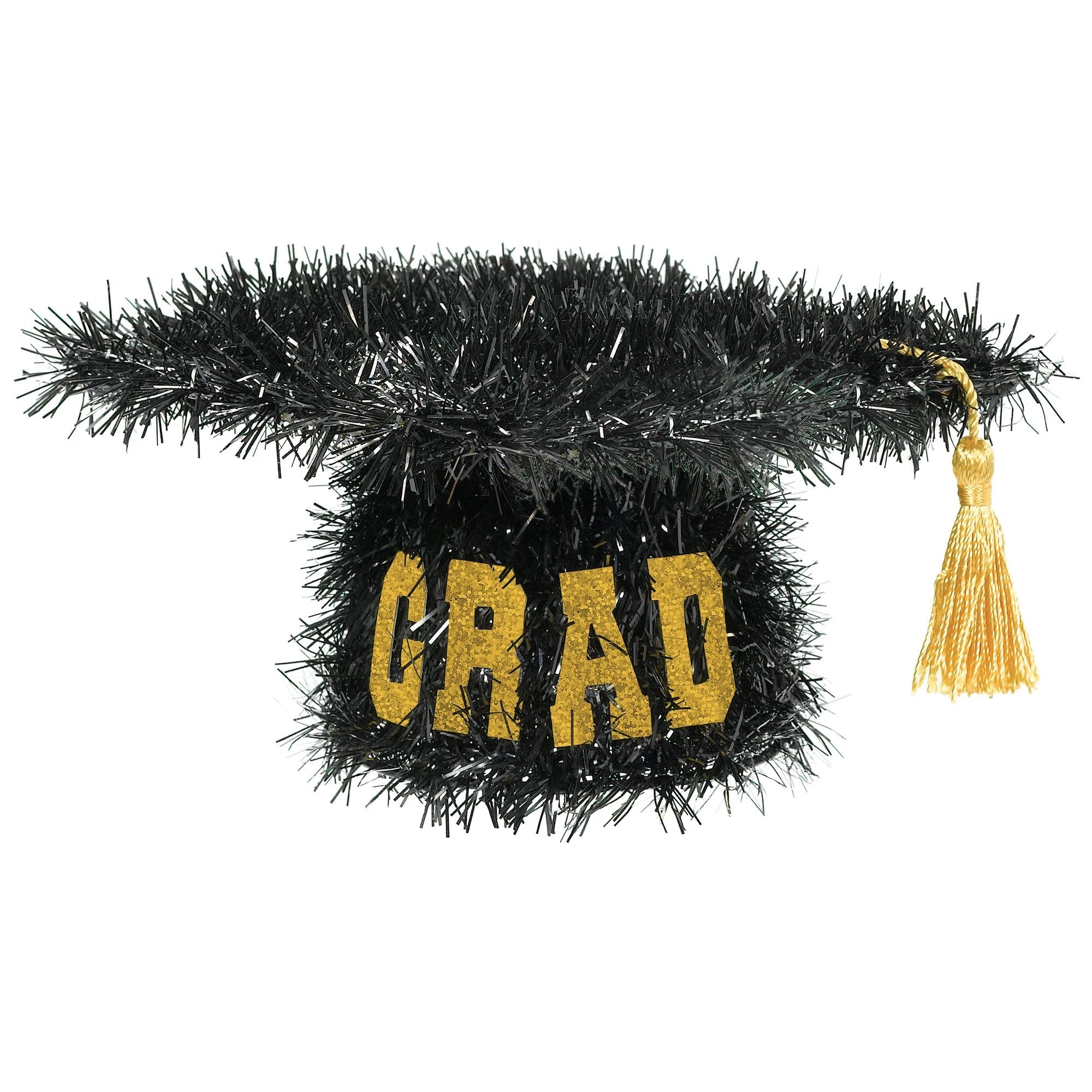 Mini Tinsel Graduation Cap Party On!