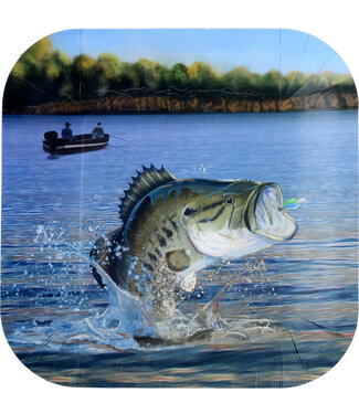 HAVERCAMP PRODUCTS Gone Fishin’ – Plates Square 9″ 8-pack