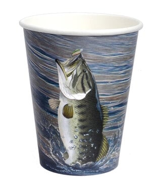 Gone Fishin’ – Paper Cups 12 oz. – 8-pack