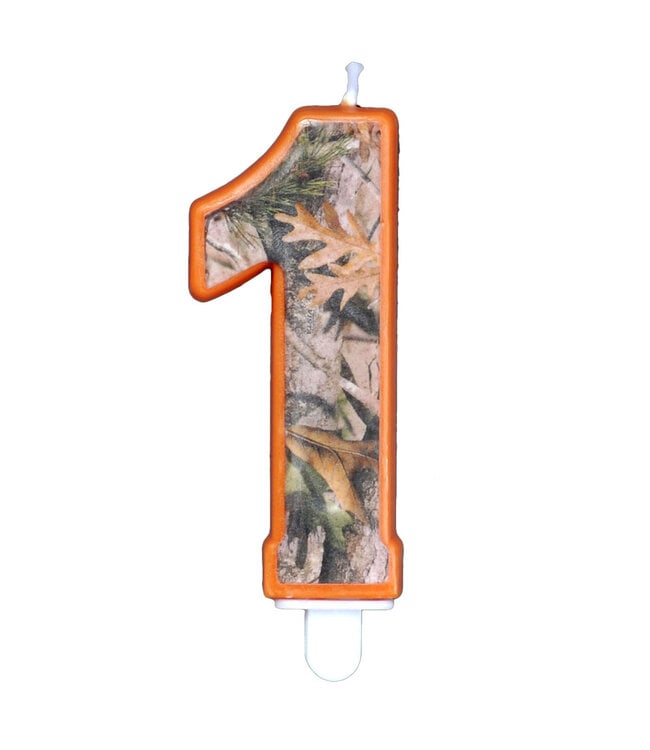 HAVERCAMP PRODUCTS Camo – Birthday Candle – Number ONE