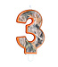 HAVERCAMP PRODUCTS Camo – Birthday Candle – Number Three