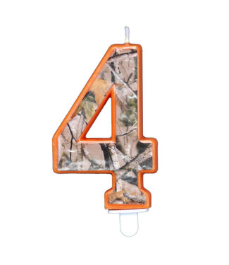 HAVERCAMP PRODUCTS Camo – Birthday Candle – Number Four